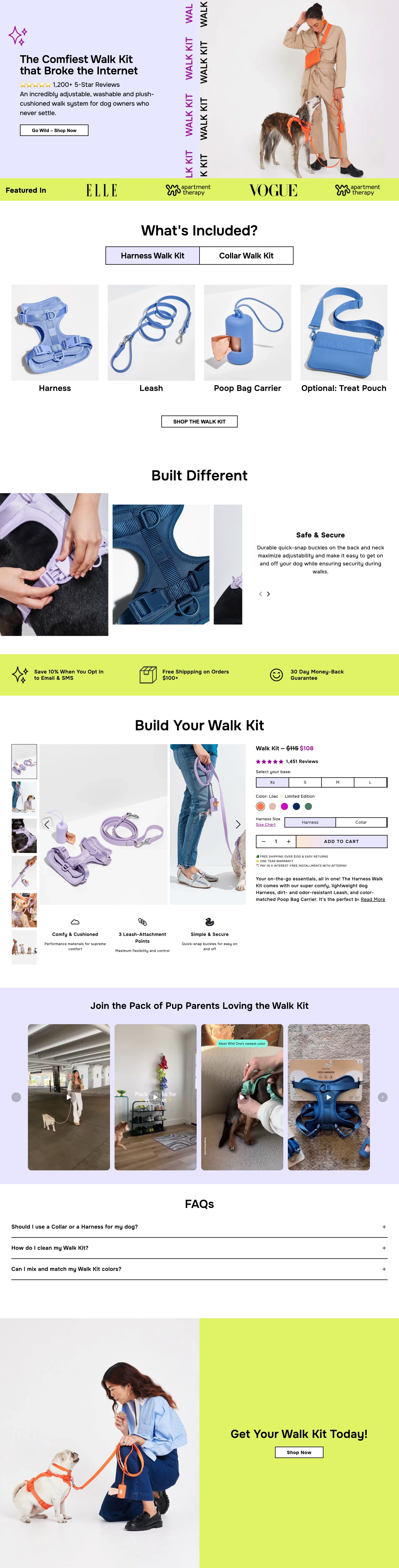 Wild One Walk Kit template preview