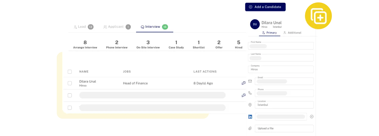 Hiroo Candidates screen