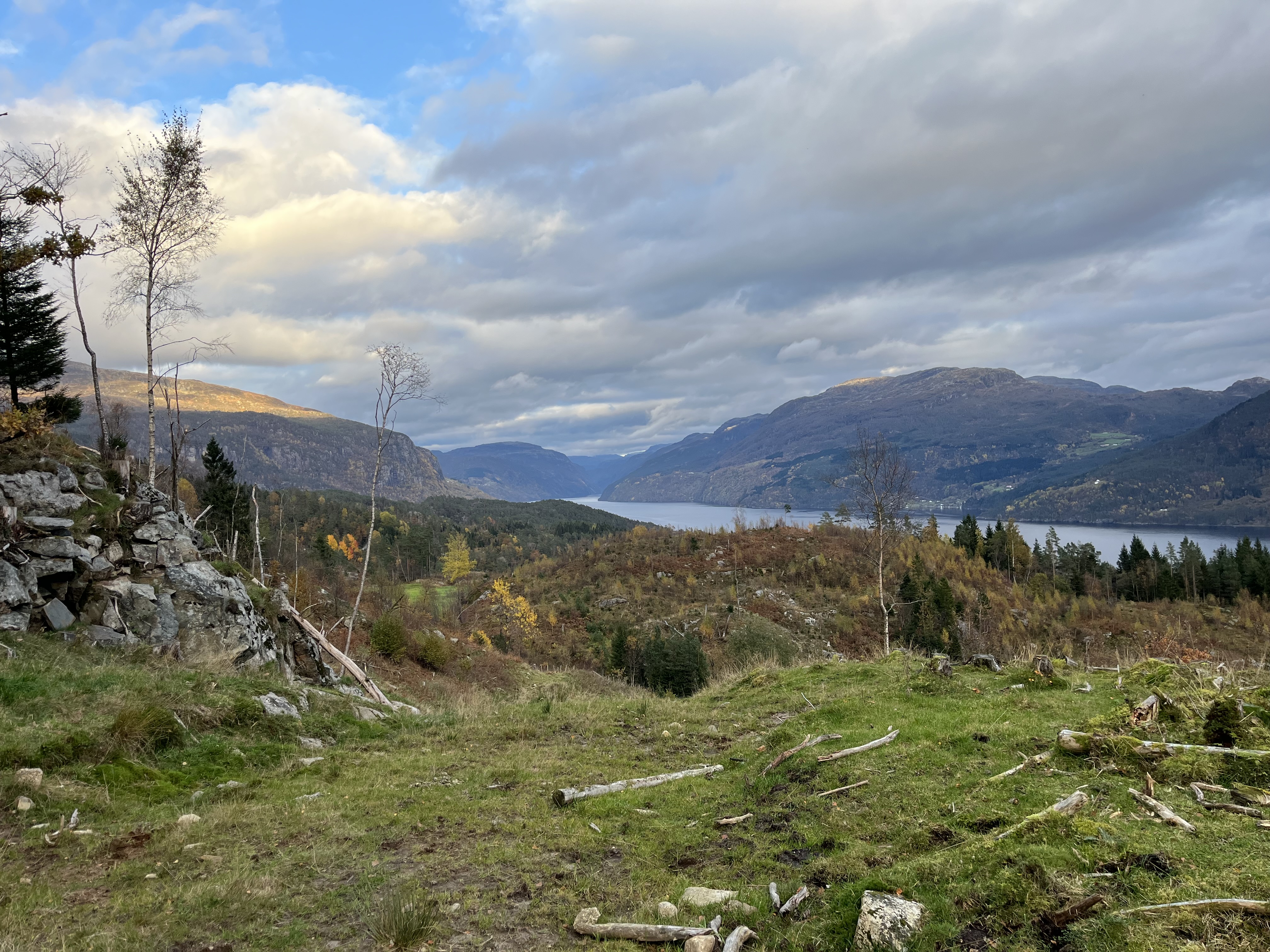 naturbilde med himmel, skyer, natur