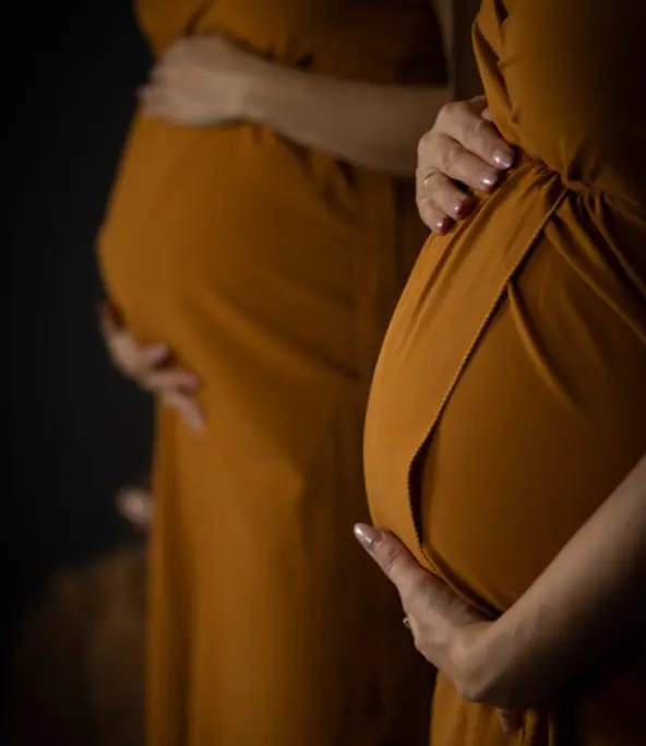 Ventre de femme enceinte.