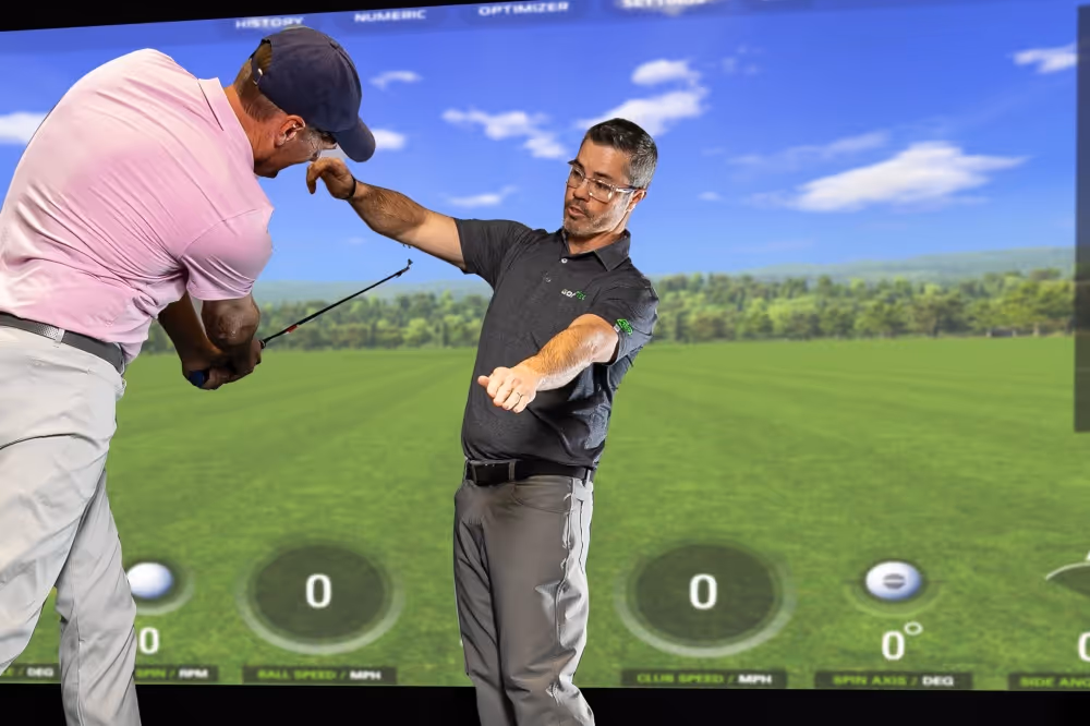 GOLFTEC Coach Patrick Nuber teaching student at Lone Tree