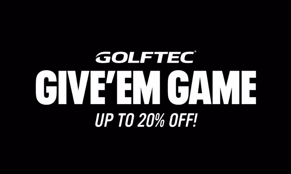 GIVE'EM GAME in white text with black background