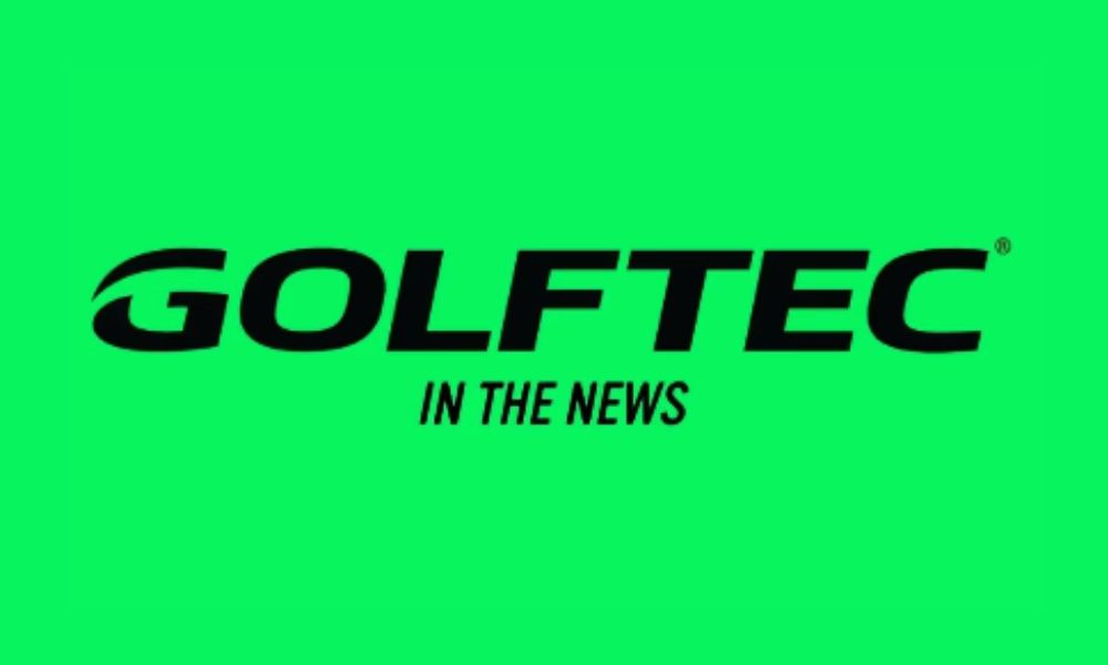 GOLFTEC in the News against neon green background