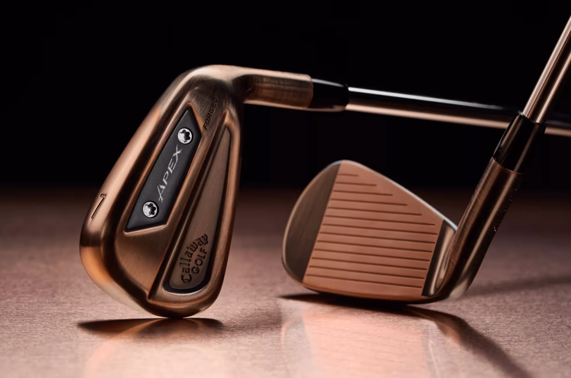 brushed copper callaway apex ai 300 iron