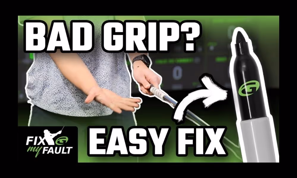 Bad Grip? Golfer showing how to hold the club 