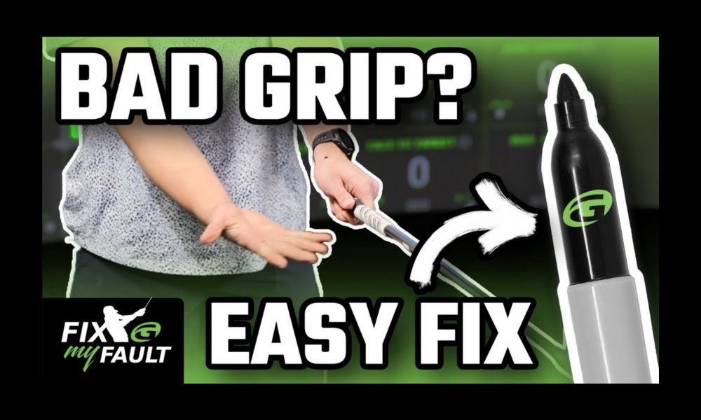 Bad Grip? Golfer showing how to hold the club 