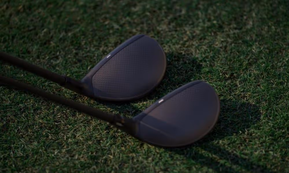 two Qi4D Rescue Hybrids next to each other on fairway