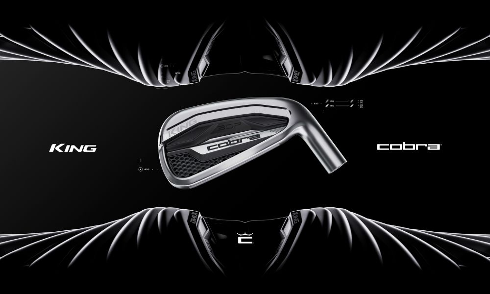 KING COBRA iron head with dark background