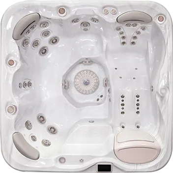 Minipiscina 579 vista dall'alto per una panoramica delle sedute