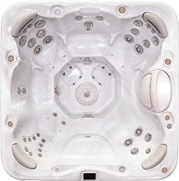 Minipiscina 728 vista dall'alto per una panoramica delle sedute