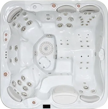 Minipiscina 799 vista dall'alto per una panoramica delle sedute