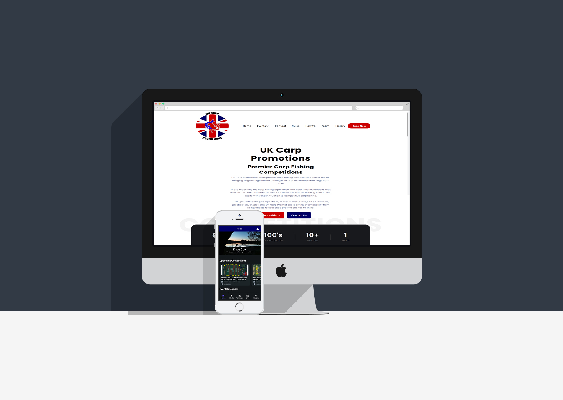 UK Carp Promotions: Transforming a National Fishing Competition with a Custom Website & Mobile App