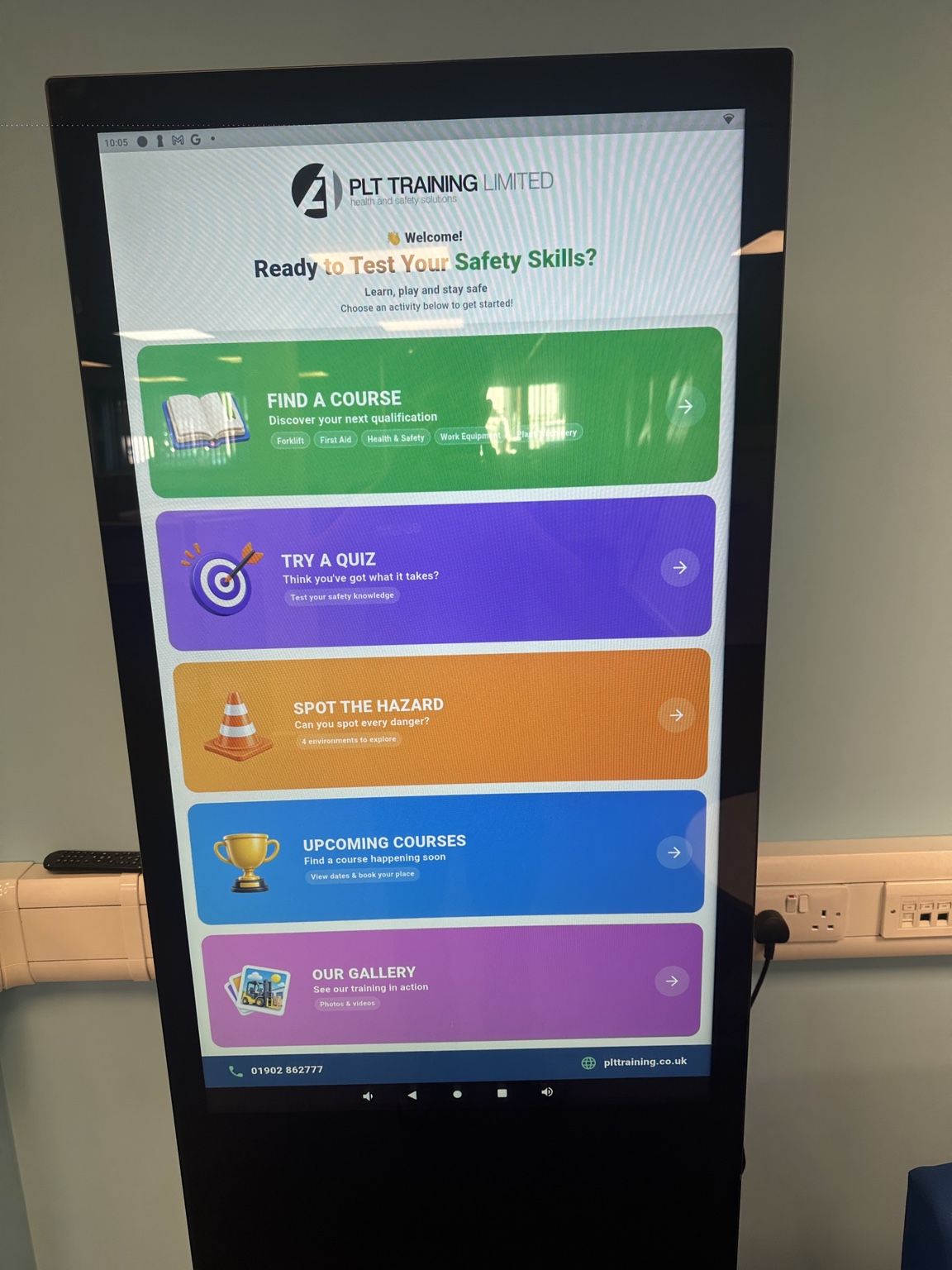Custom Android Kiosk App Development for PLT Training