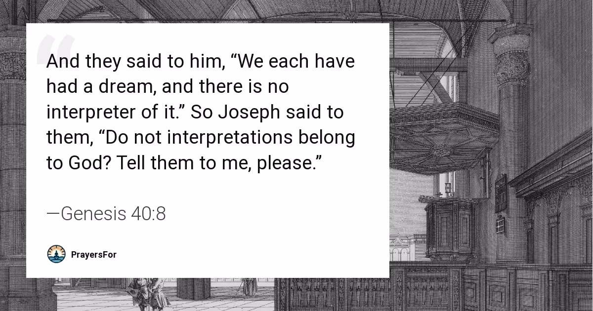 Genesis 40:8