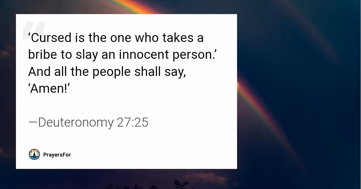Deuteronomy 27:25