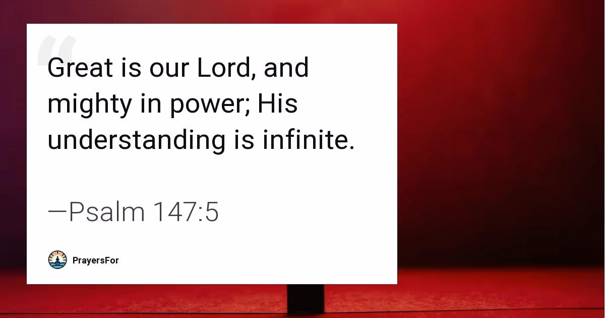 Psalm 147:5