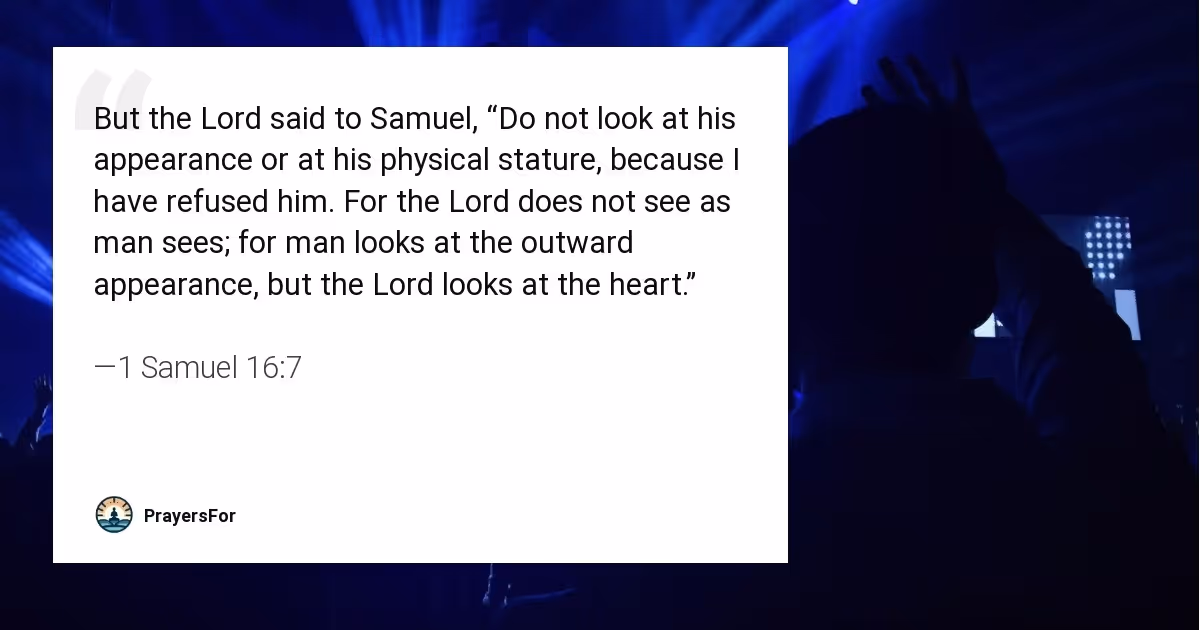 1 Samuel 16:7
