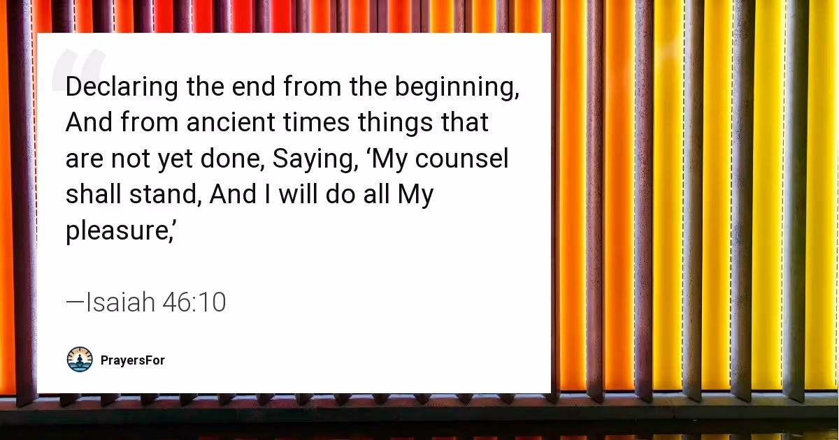 Isaiah 46:10