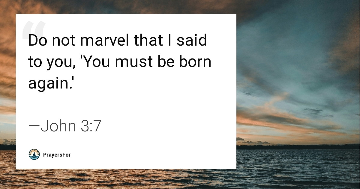 John 3:7