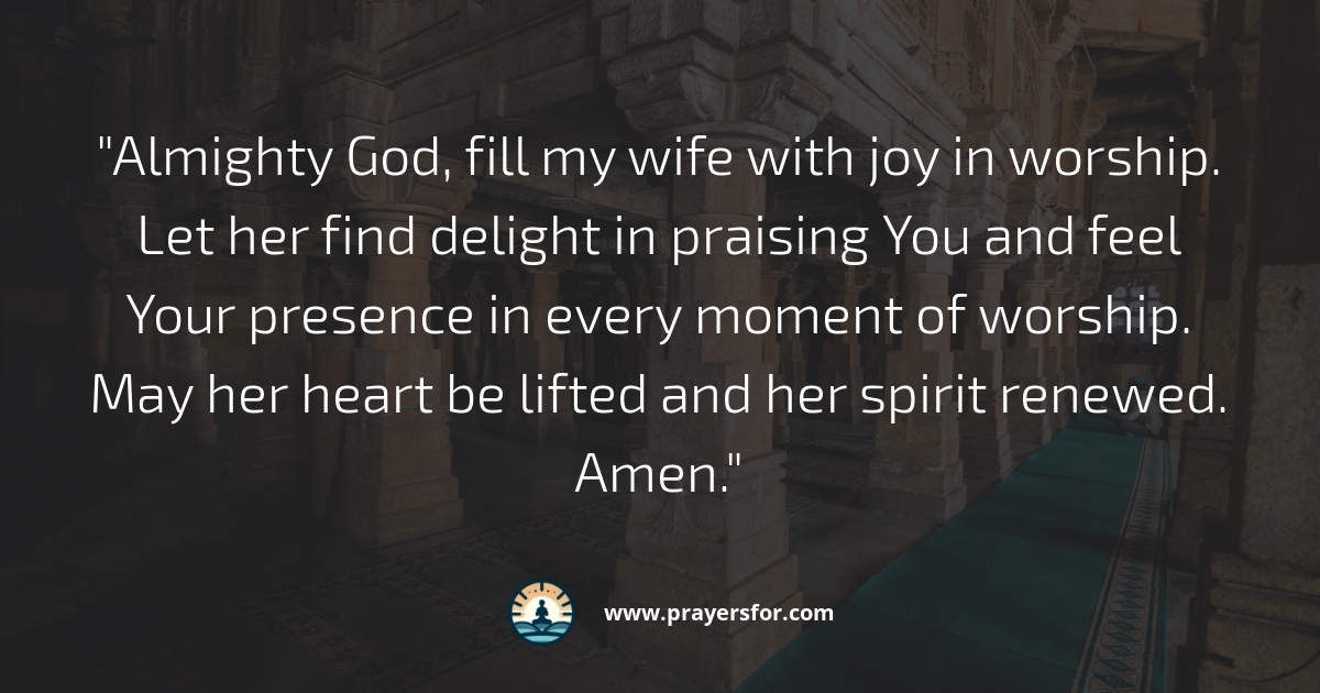 Joy in Worship Prayer