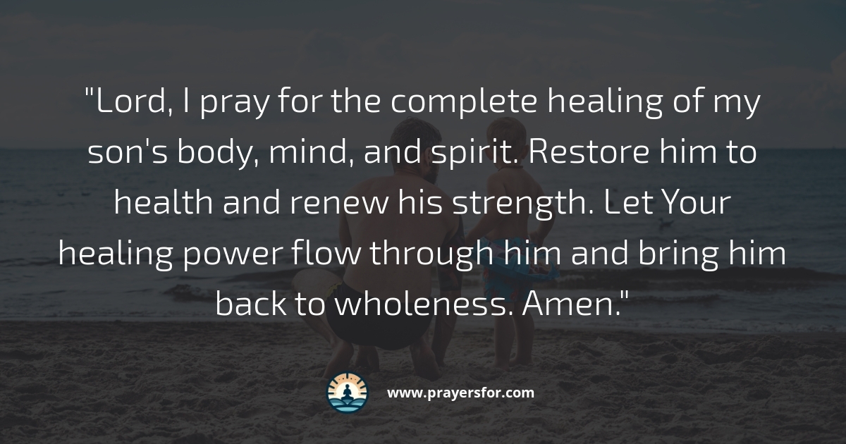 Healing and Restoration Prayer