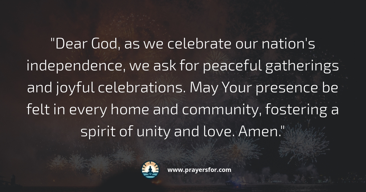 Peaceful Celebrations Prayer