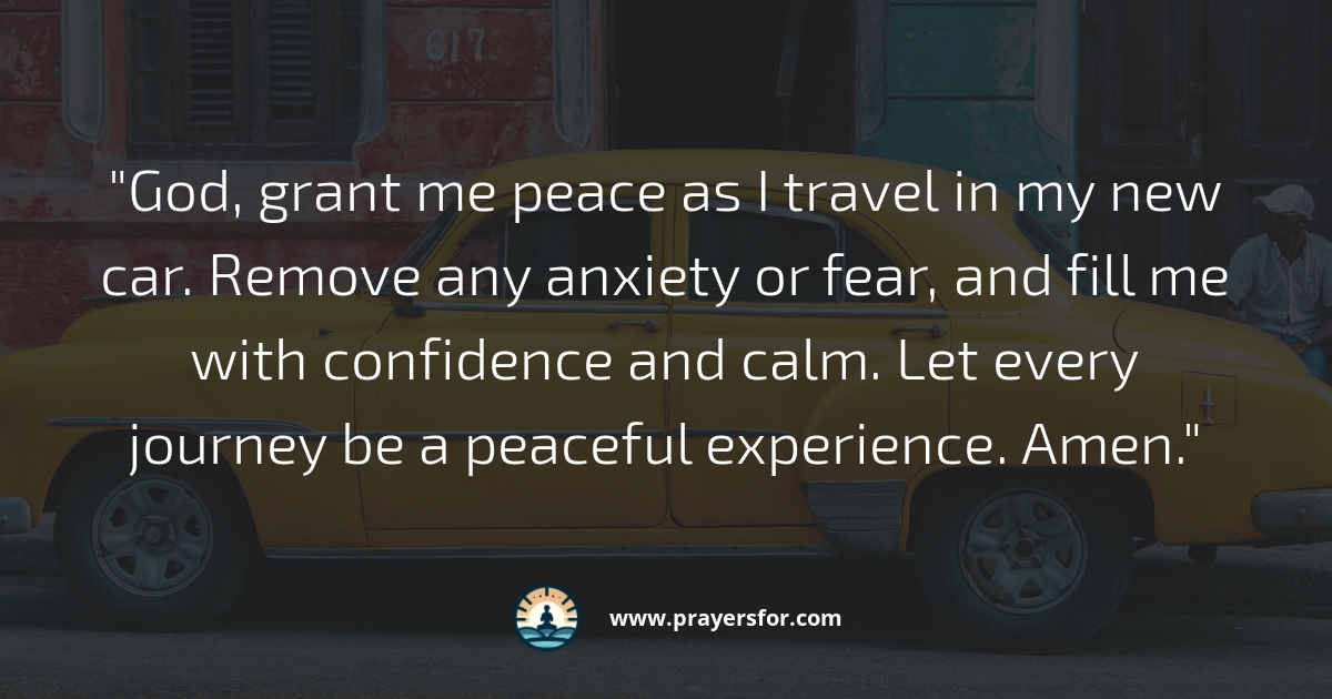 Peaceful Journeys Prayer