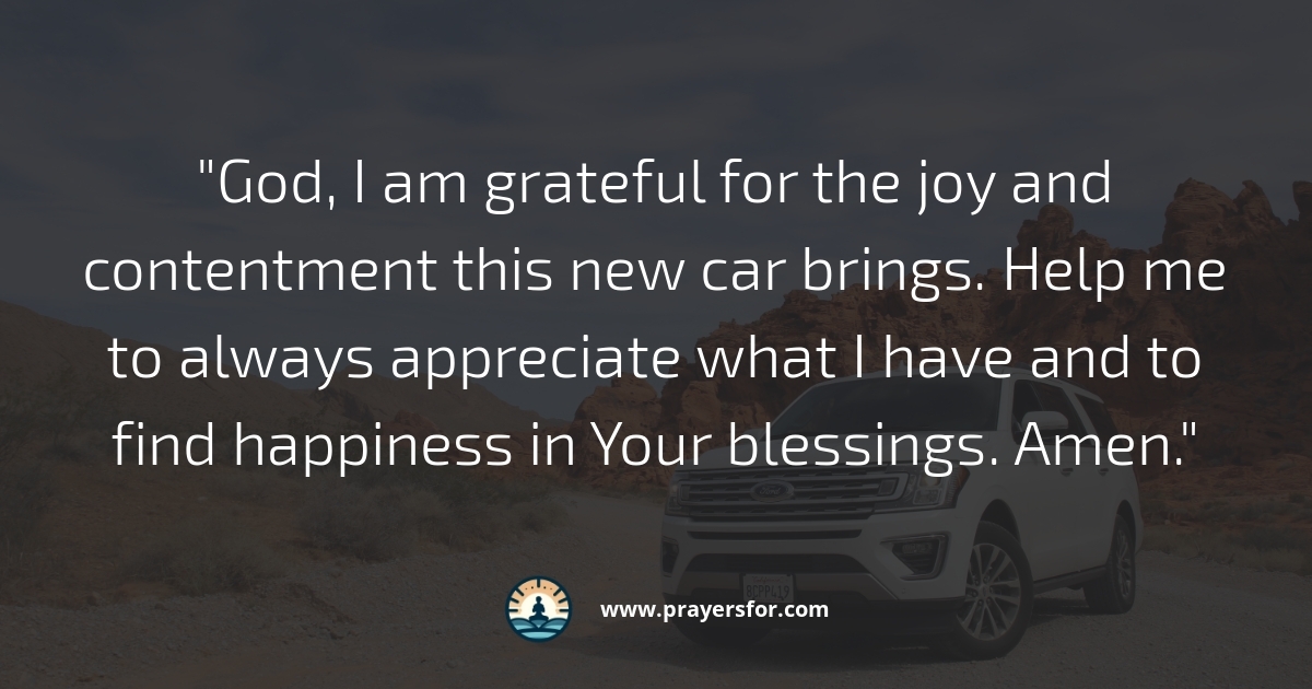 Contentment and Joy Prayer