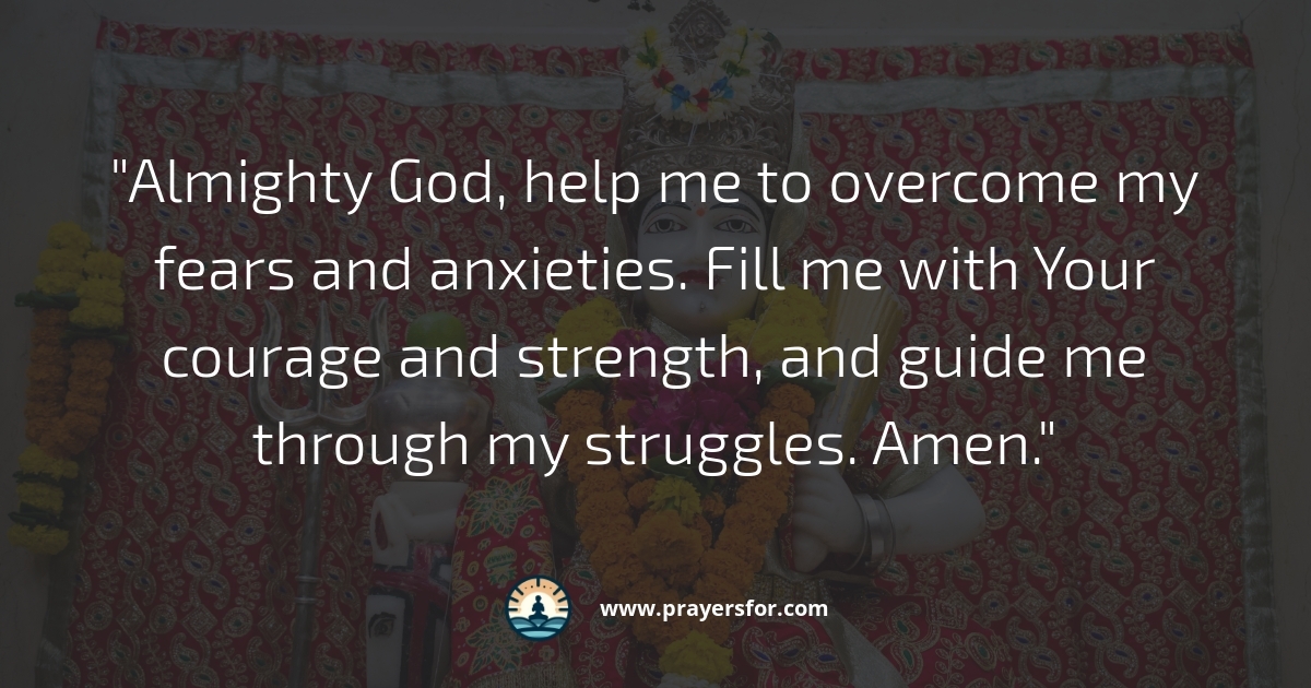 Overcoming Fear Prayer