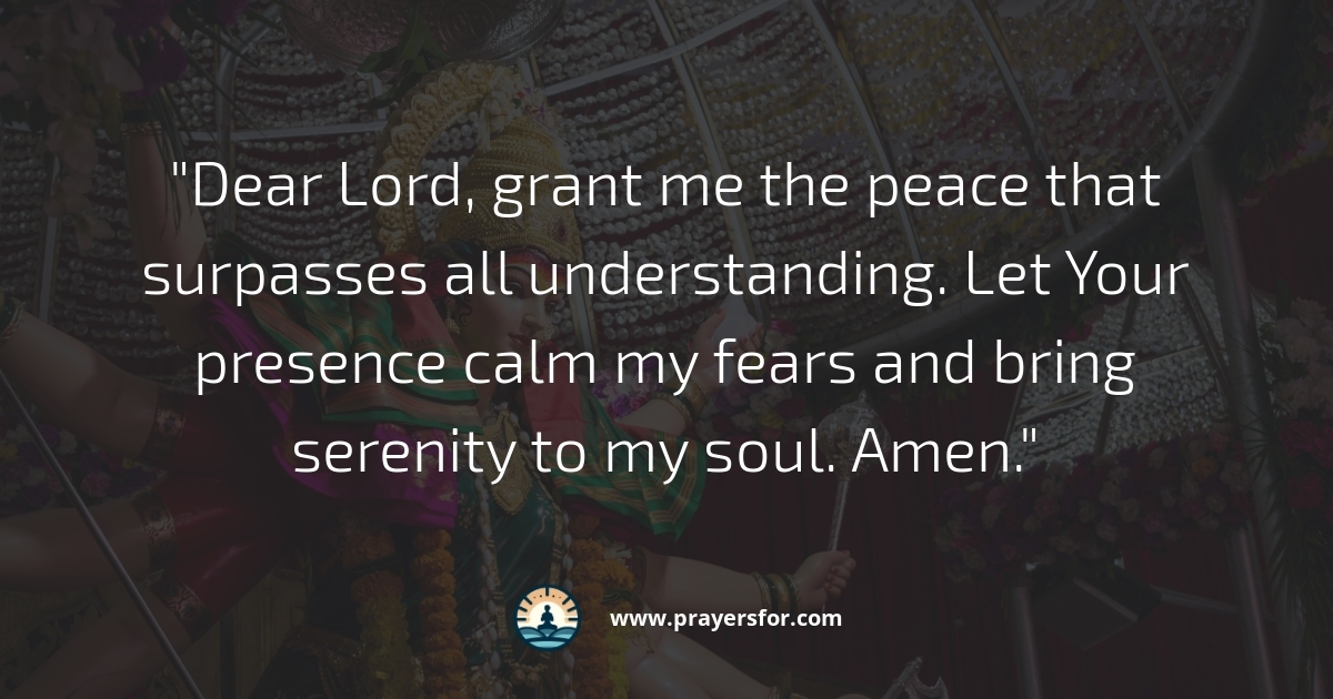 Peace in God's Presence Prayer