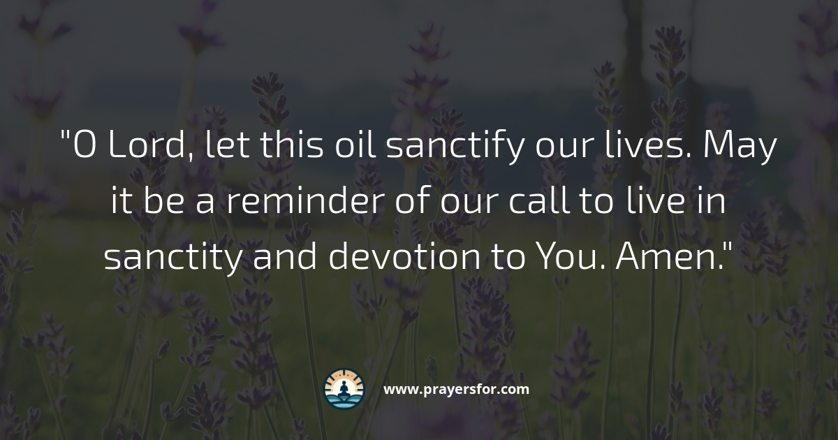Sanctified Lives Prayer