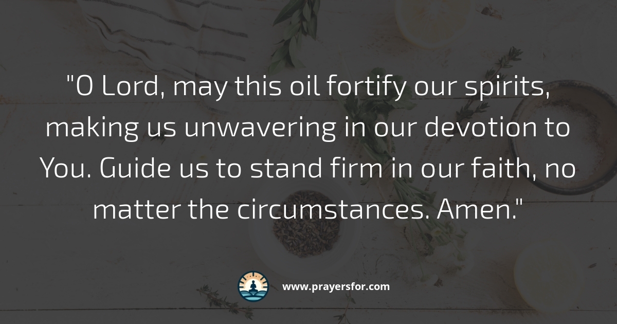 Unwavering Spirit Prayer