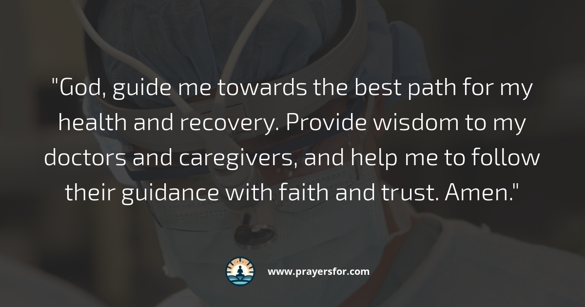 Guidance for Health Prayer
