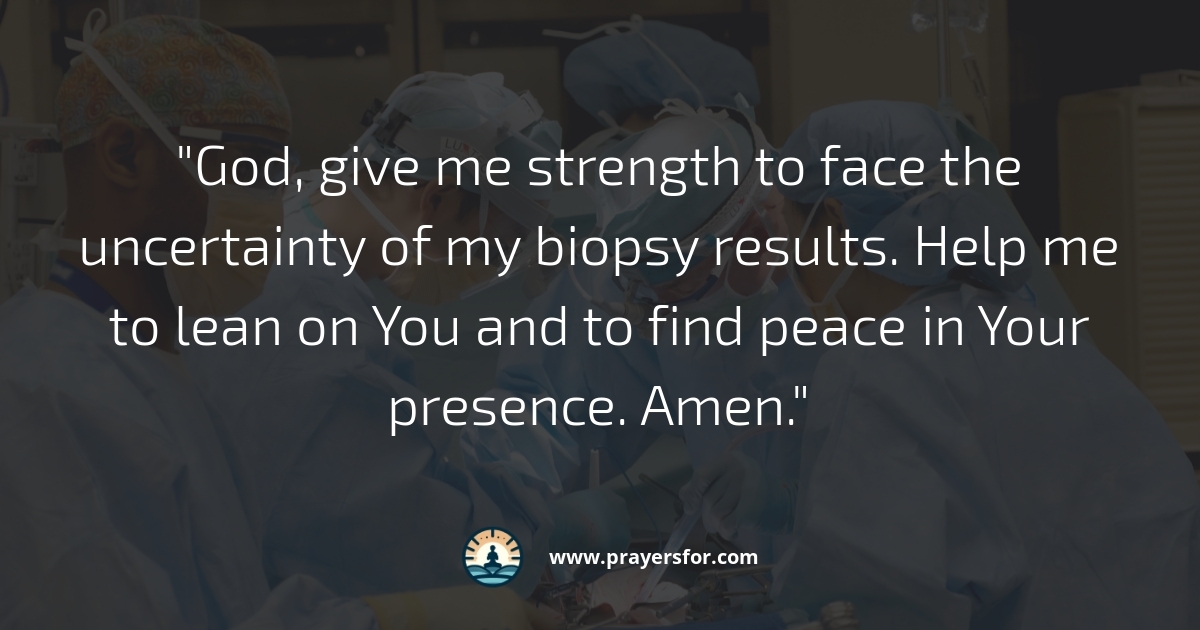 Strength in Uncertainty Prayer