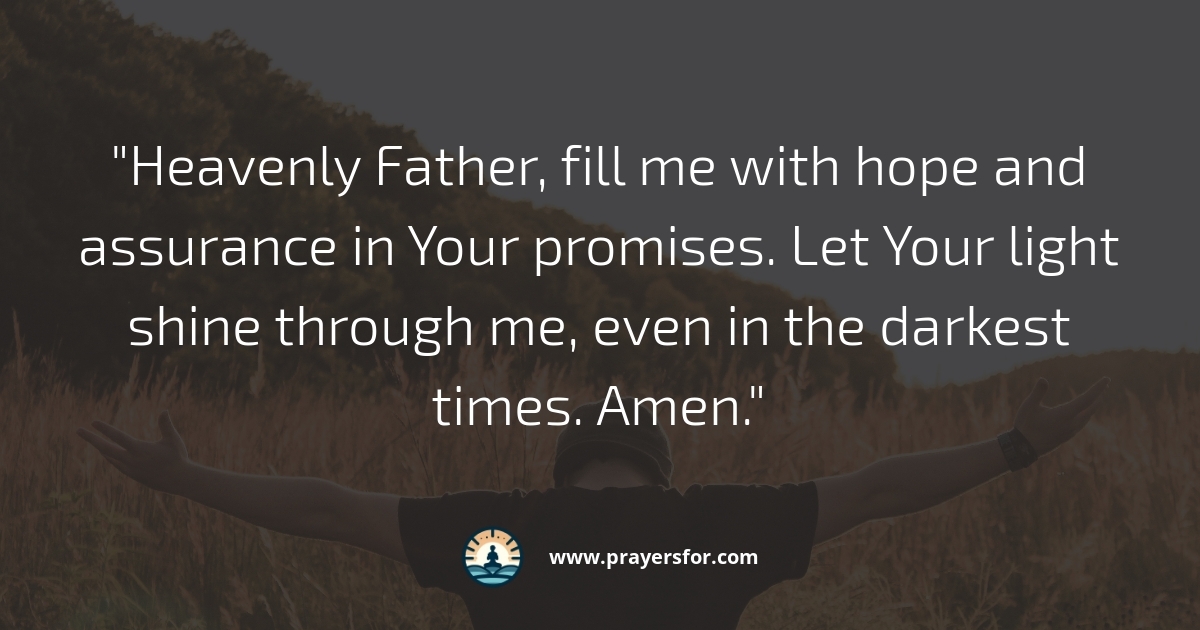 Hope in God's Promises Prayer