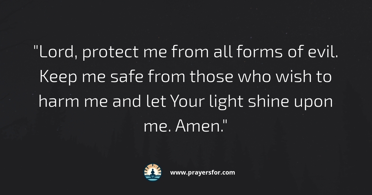 Protection from Evil Prayer