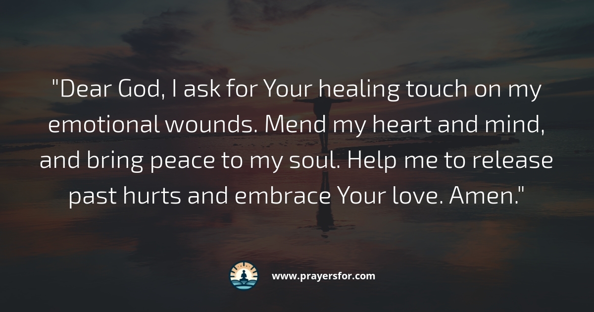 Healing from Emotional Wounds Prayer