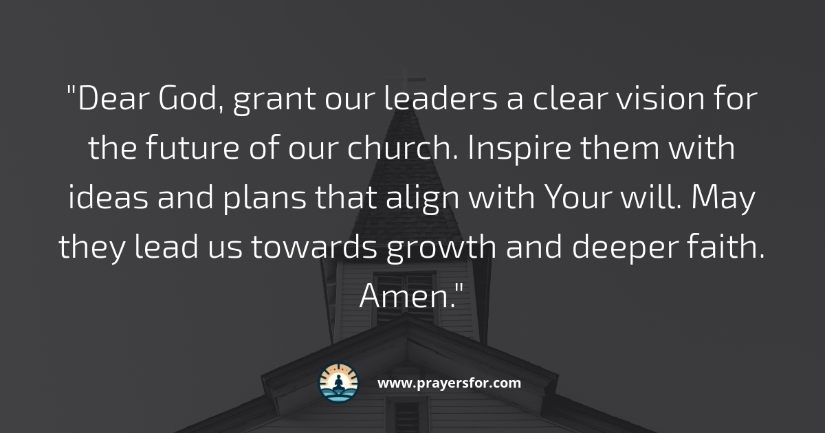 Vision for the Future Prayer