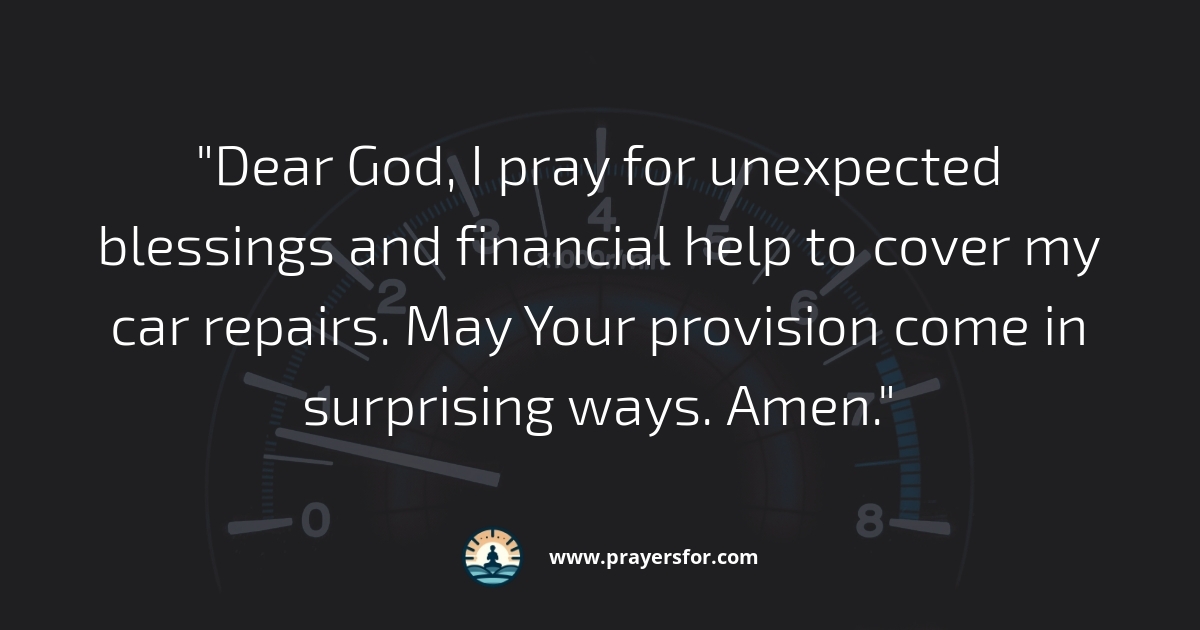 Unexpected Blessings Prayer