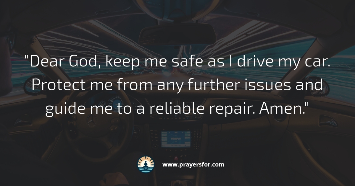 Protection on the Road Prayer