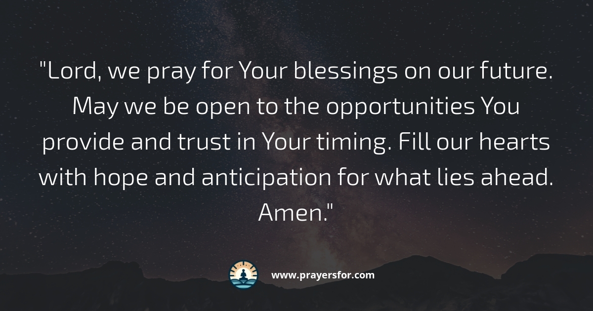 Future Blessings Prayer