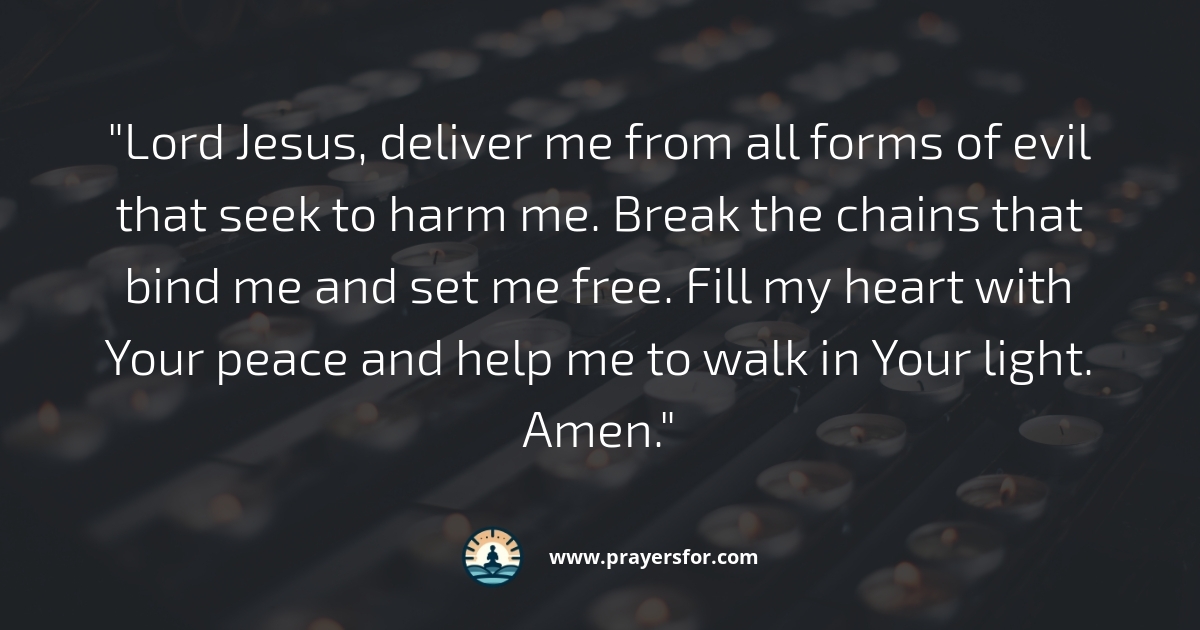 Deliverance from Evil Prayer