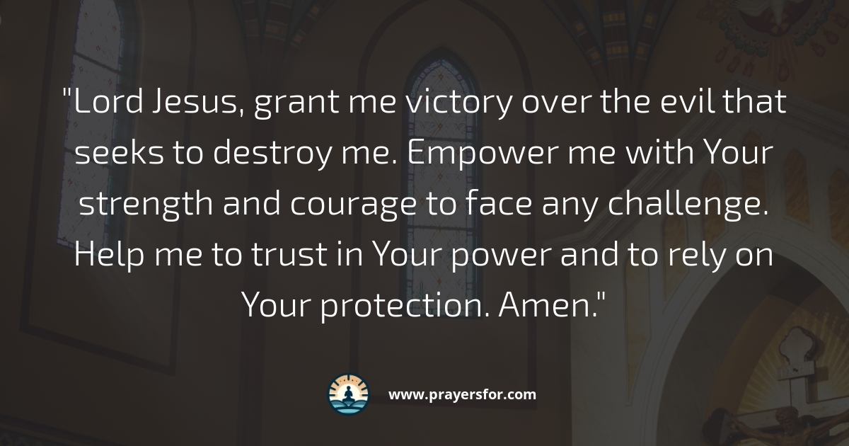 Victory over Evil Prayer