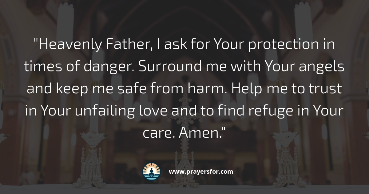 Protection in Danger Prayer