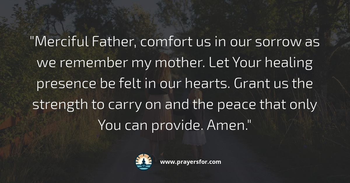 Comfort in Sorrow Prayer
