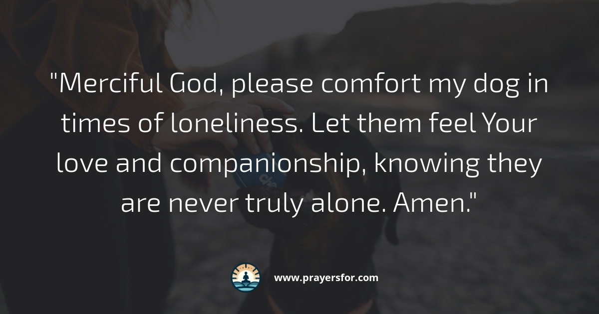 Comfort in Loneliness Prayer