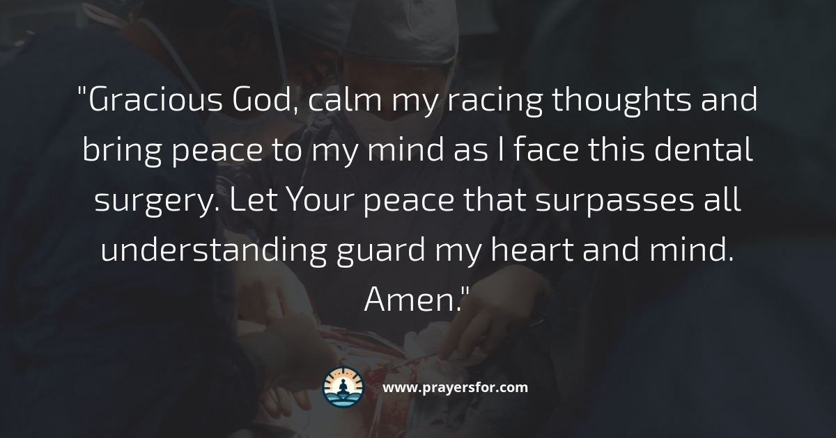 Peaceful Thoughts Prayer