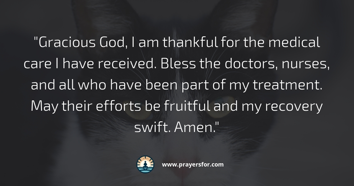 Gratitude for Medical Care Prayer