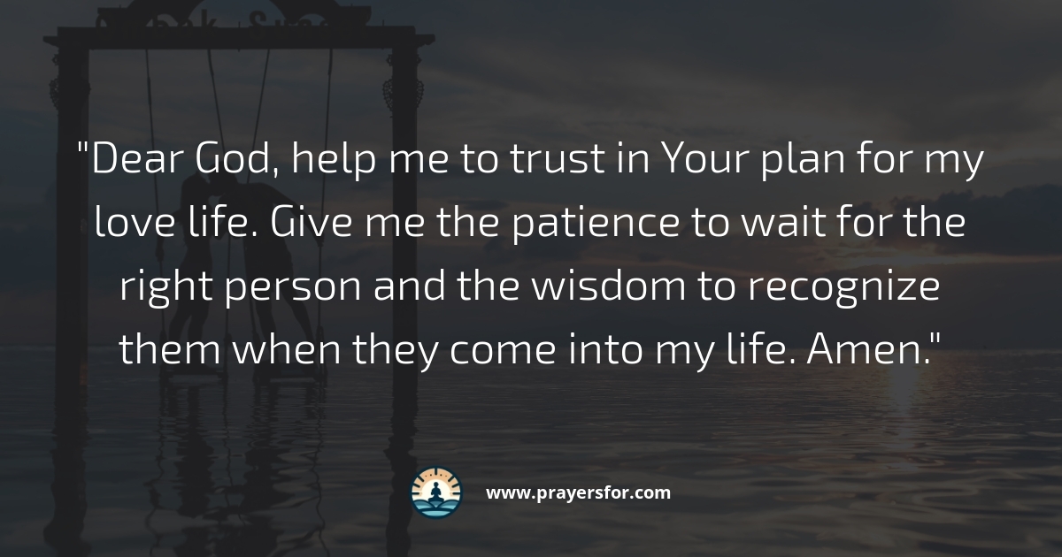 Trusting in God's Plan Prayer