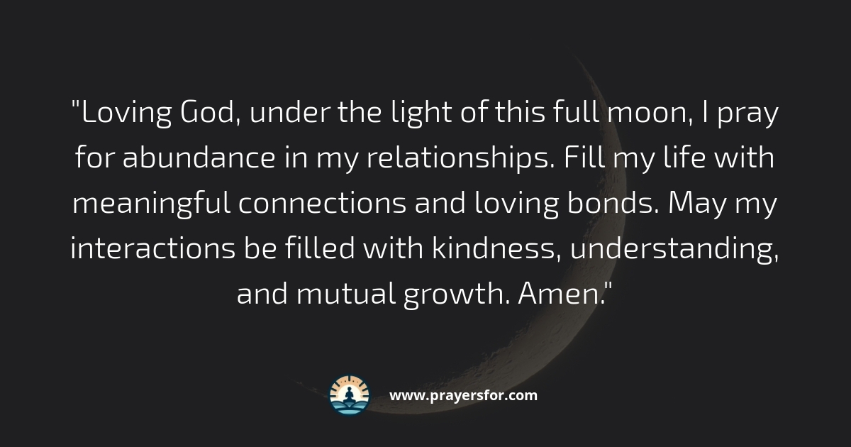 Abundant Relationships Prayer